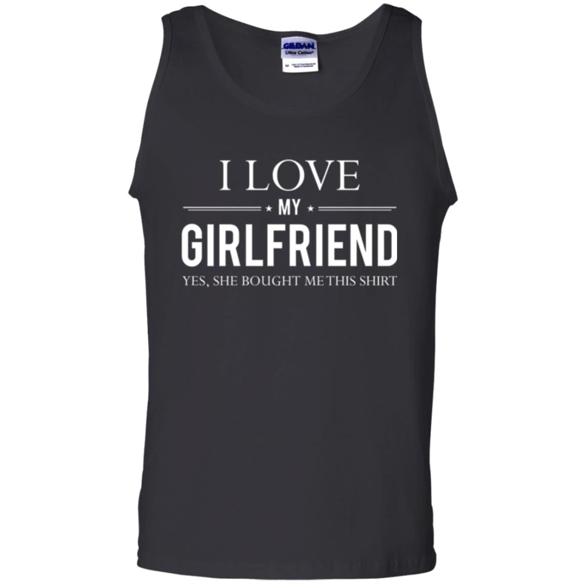 Boyfriend T-shirt I Love My Girlfriend She Bought Me This Shirt Black