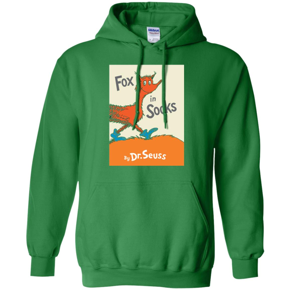 Dr. Seuss Fox In Socks Book Lover T-shirt Irish Green