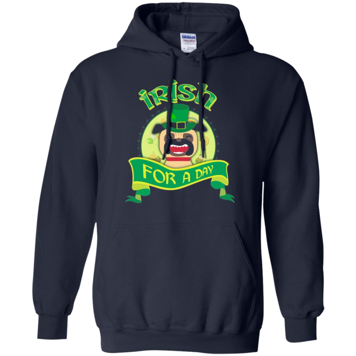 Saint Patrick_s Day T-shirt Amazing I_m Irish Pug Navy