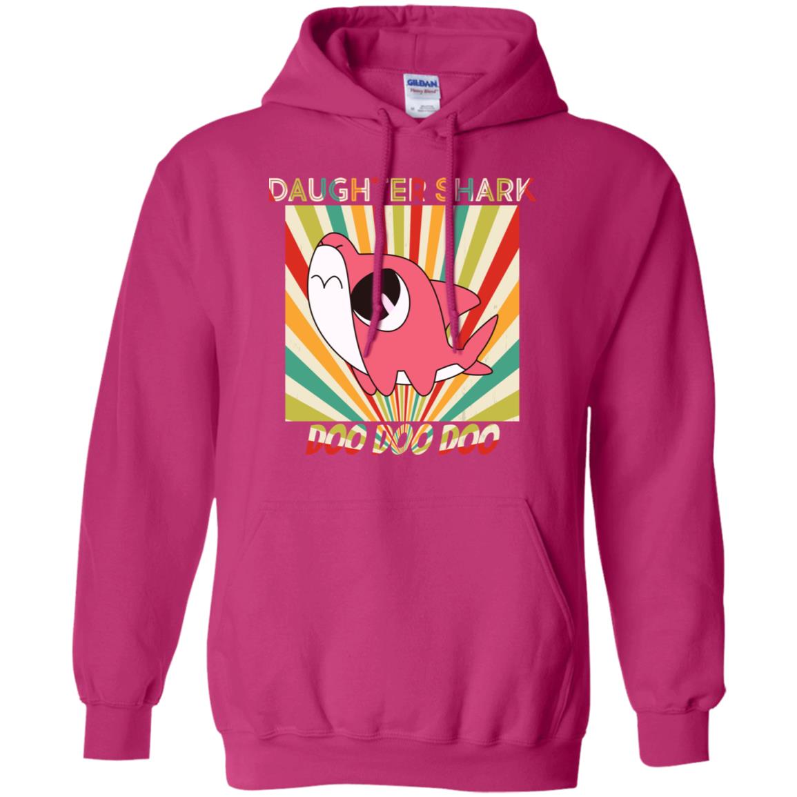 Daughter Shark Doo Doo Doo Family Shark Gift Shirt Heliconia