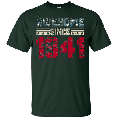 Awesome Since Legends Born In 1941 77 Years Old Birthday Shirt For Dad Or Papa Forest