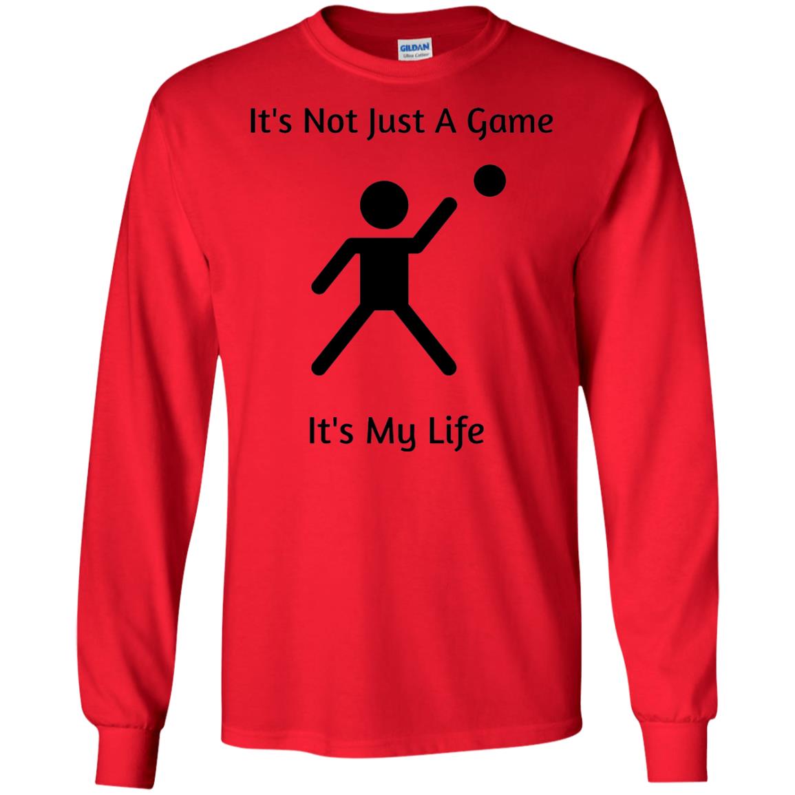 Basketball Shirt Its Not Just A Game Its My Life Red