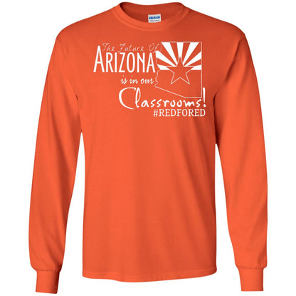 Arizona Teacher Tshirt The Future Of Arizona Is In Our Classrooms Orange