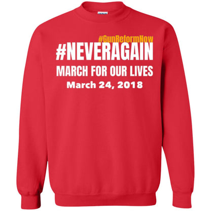 March For Our Lives Never Again Anti Gun T-shirt Red