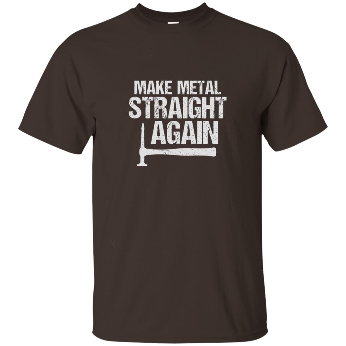 Make Metal Straight Again Auto Body Shirt Dark Chocolate