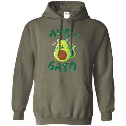 Cat Lovers T-shirt Avocado Avogato Military Green
