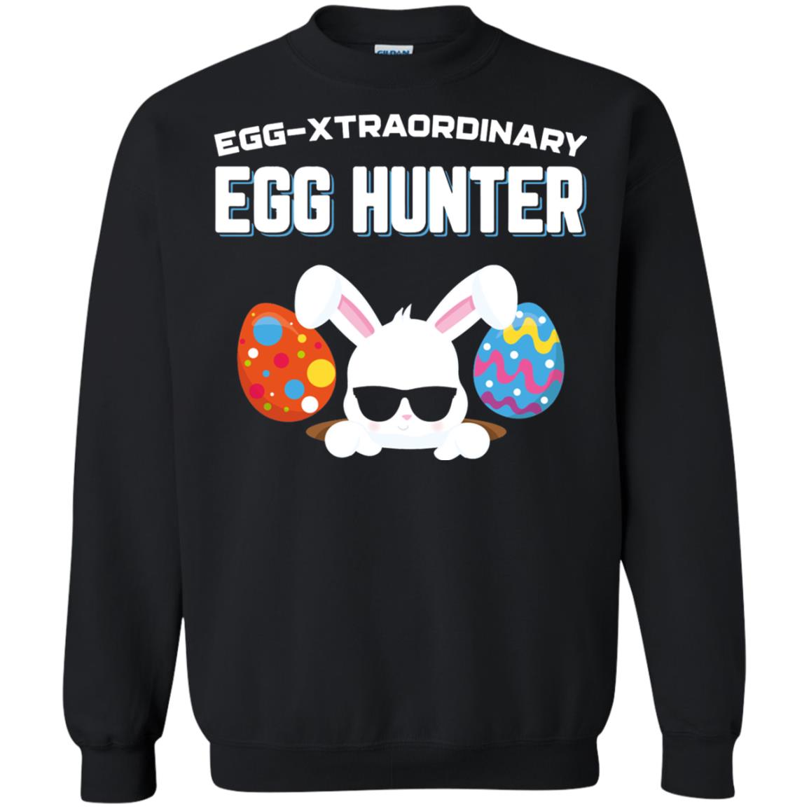 Egg-xtraordinary Egg Hunter Easter Shirt Black