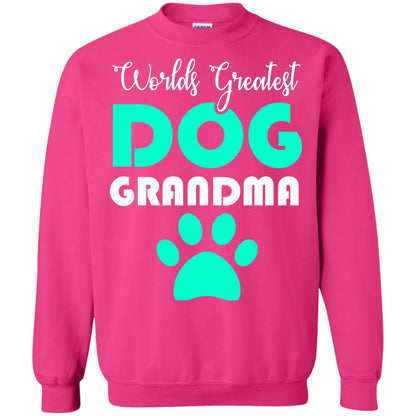 Worlds Greatest Dog Grandma Gift Shirt For Nana Heliconia
