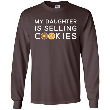 My Daughter Is Selling Cookies T-shirt Girl Cookie Dark Chocolate