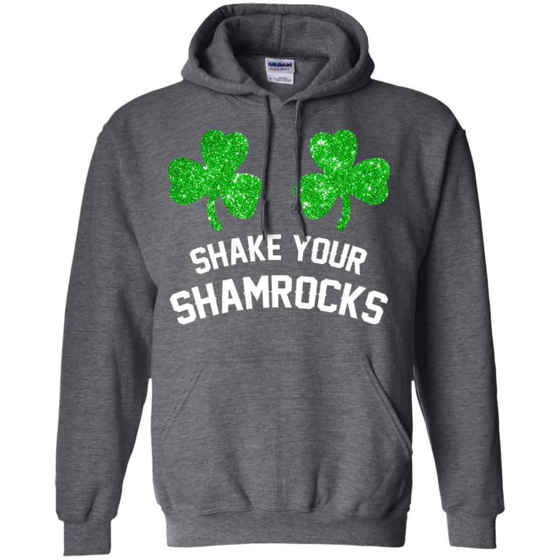 Shake Your Shamrocks St. Patrick_s Day T-shirt Dark Heather