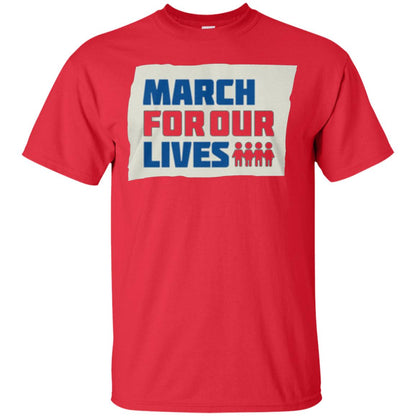 March For Our Lives Anti Gun T-shirt Red