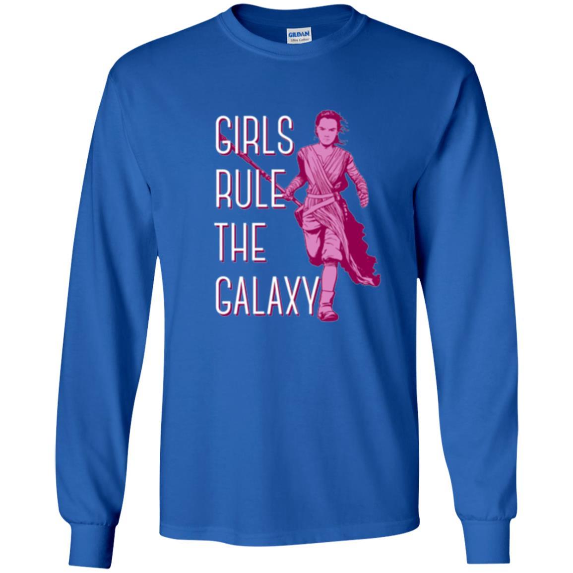 Film T-shirt Girls Rule The Galaxy T-shirt Royal