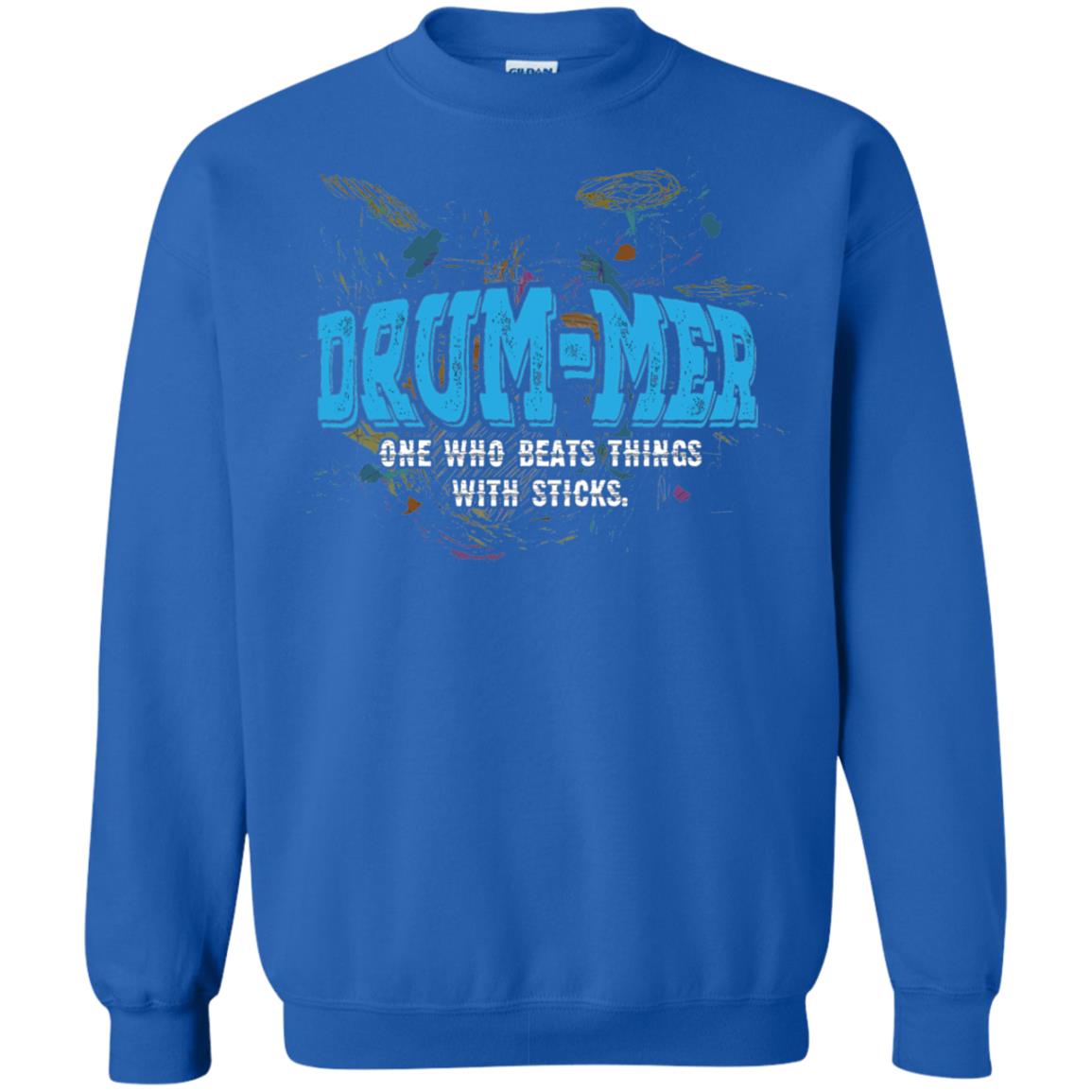 Drummer Definition T-shirt Drummer One Who Beats Things With Stick Royal