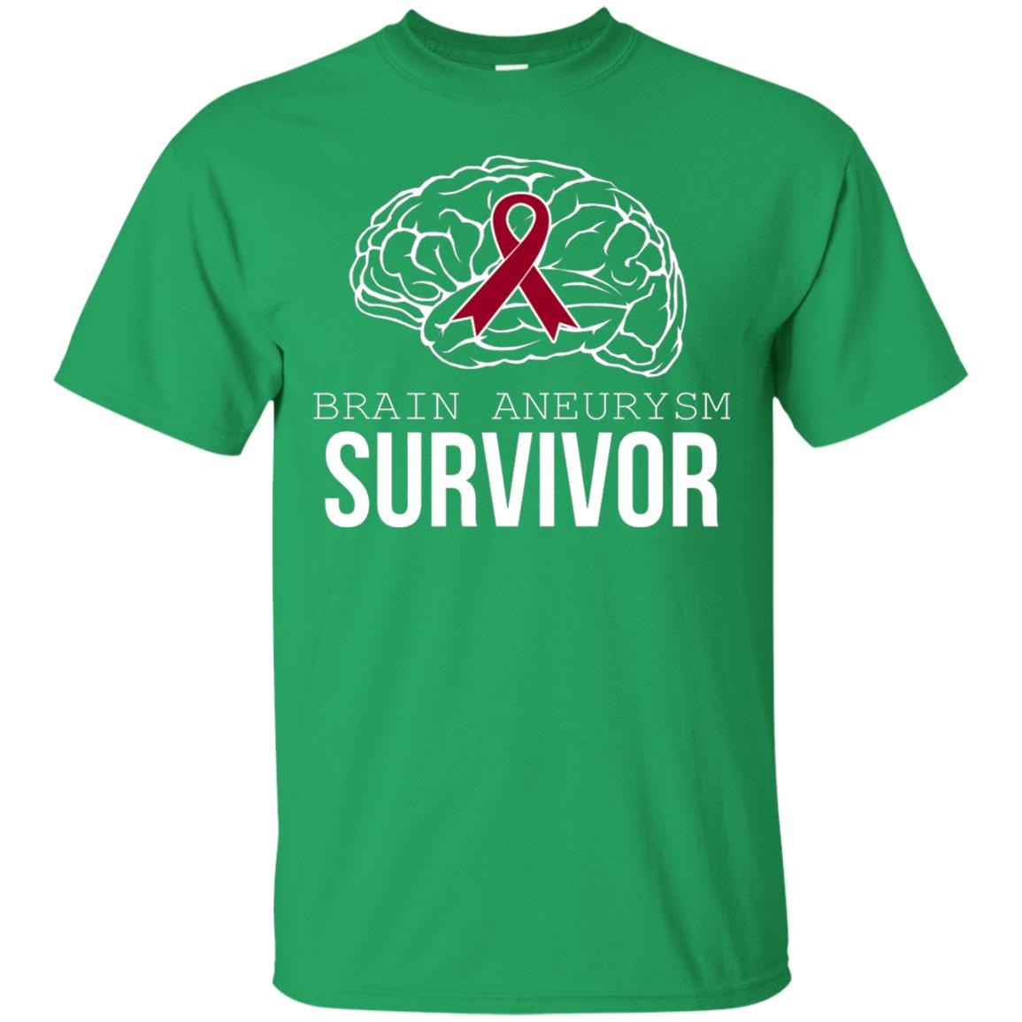 Brain Aneurysm Survivor T-shirt Irish Green