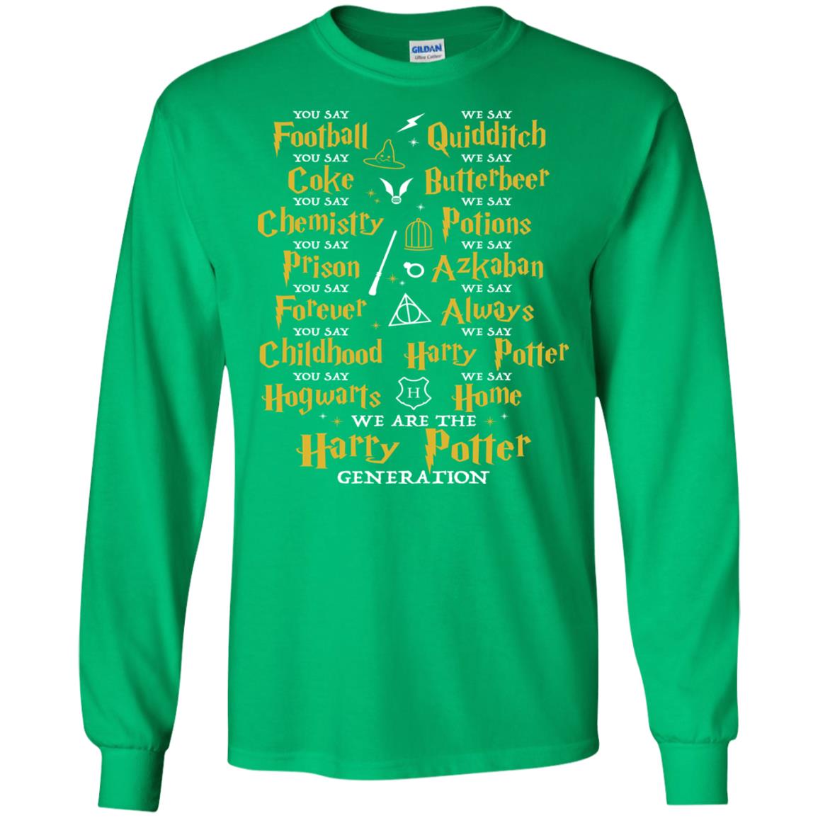 We Are The Harry Potter Generation Movie Fan T-shirt Irish Green