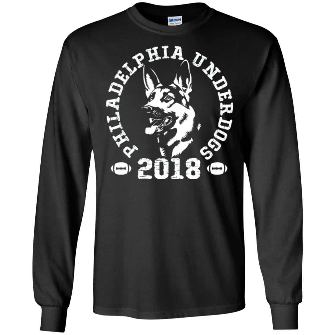 Dog Lover T-shirt Philadelphia Underdogs T-shirt Black