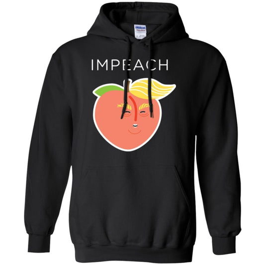 Anti Trump Peach Emoji T-shirt Impeach Donald Black