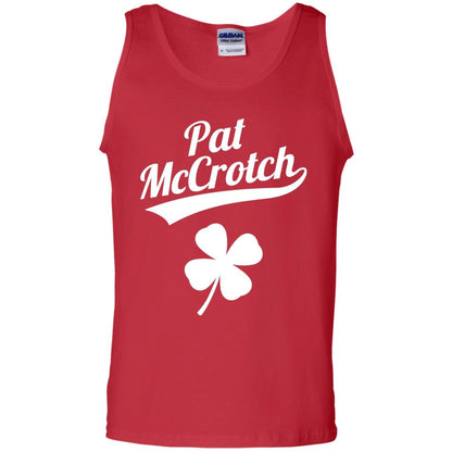 Funny Pat Mccrotch St. Patricks Shamrock T-shirt Red