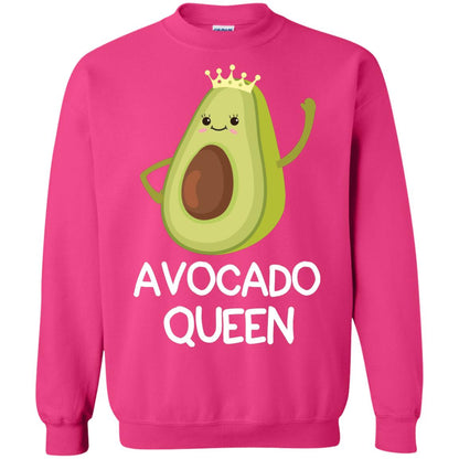 Avocado Queen Vegetarian Shirt For Girls Heliconia