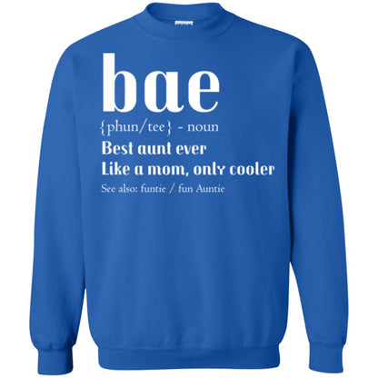Aunt T-shirt Bae Best Aunt Ever Royal