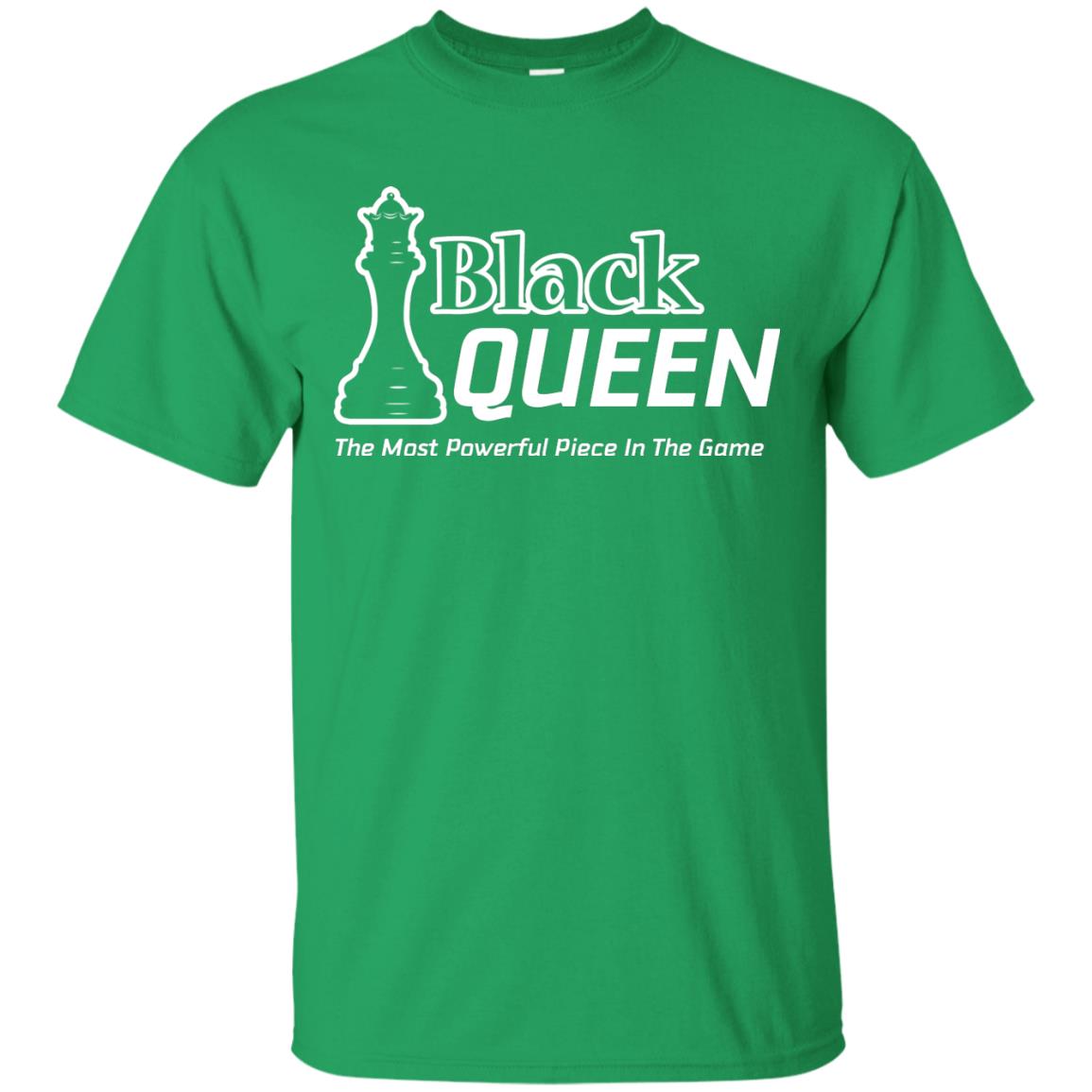 Black Queen Proud Black Woman African American T-shirt Irish Green