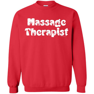 Massage Therapist White Handprint Text T-shirt