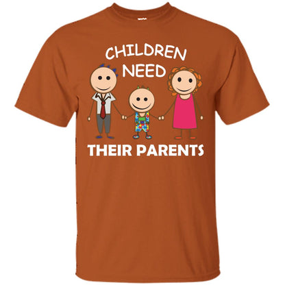 Children Need Their Parents End Separation Family Shirt Texas Orange