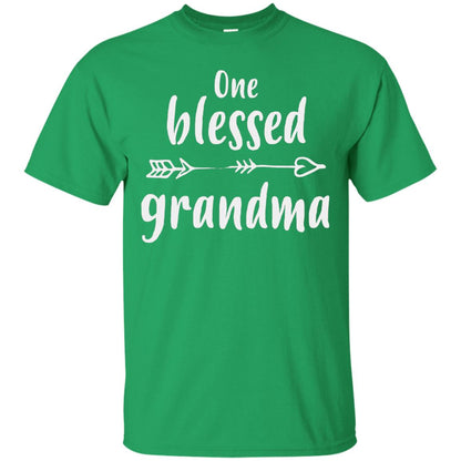 One Blessed Grandma Mothers Day Nana T-shirt Irish Green