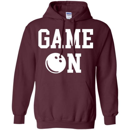 Bowler T-shirt Game On Bowling T-shirt Maroon