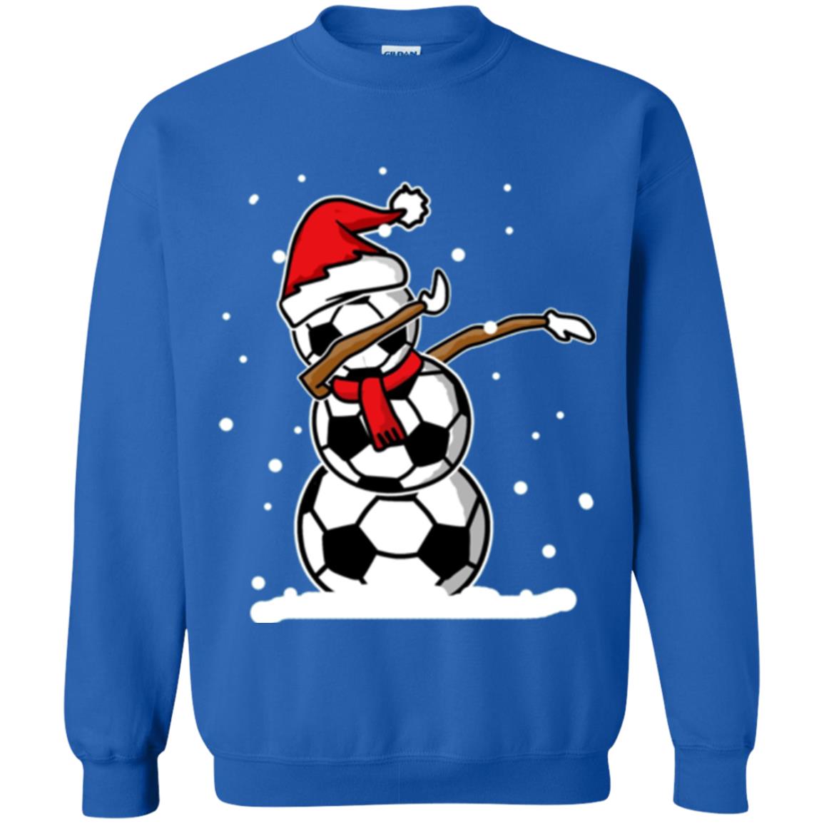 Christmas T-shirt Dabbing Snowman Ball Royal
