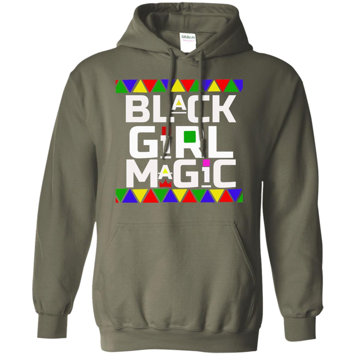 Black Girl Magic Black History African Pride T-shirt Military Green