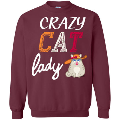 Crazy Cat Lady Chicken Shirt For Girls Womens Maroon