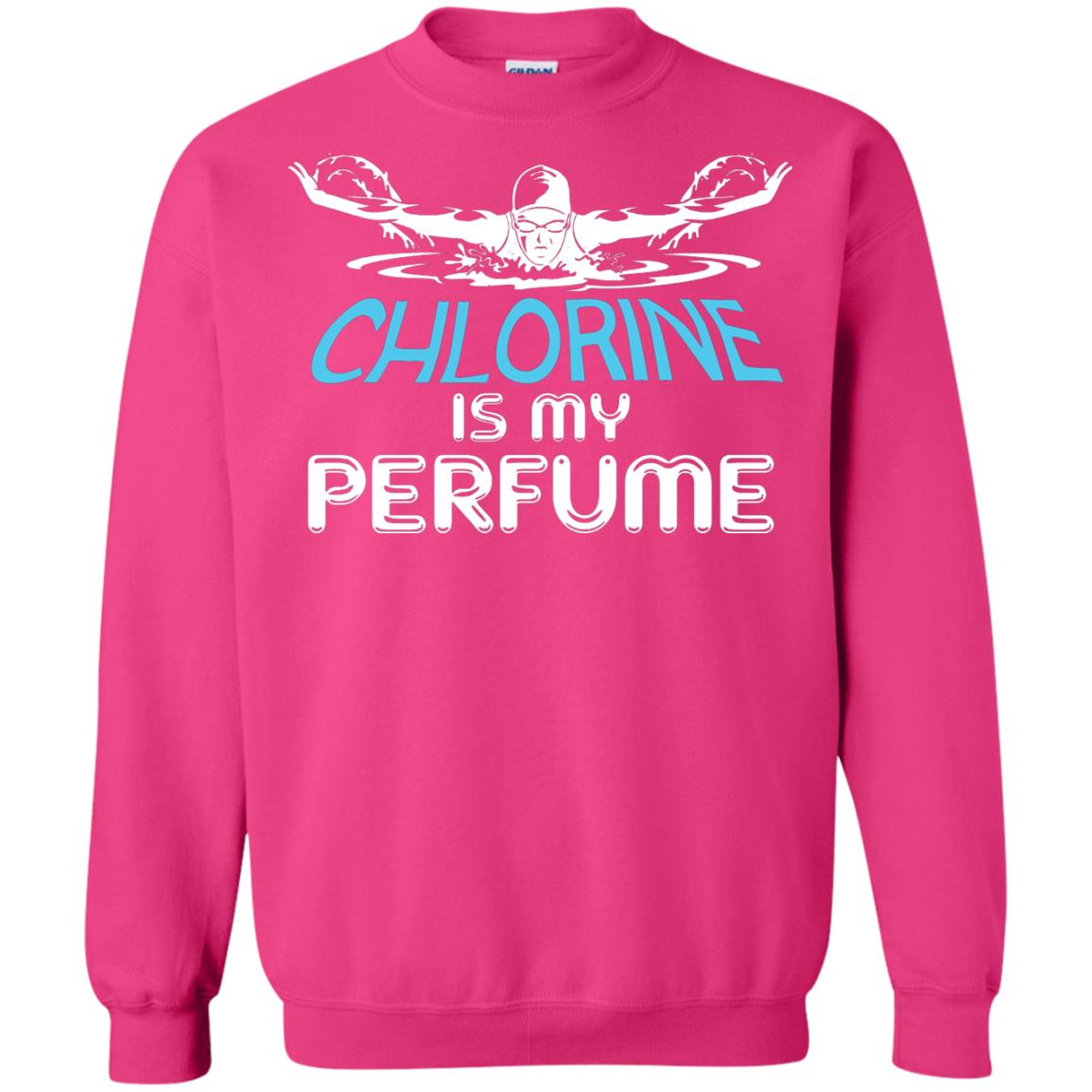 Swimmer T-shirt Chlorine Is My Perfume Heliconia