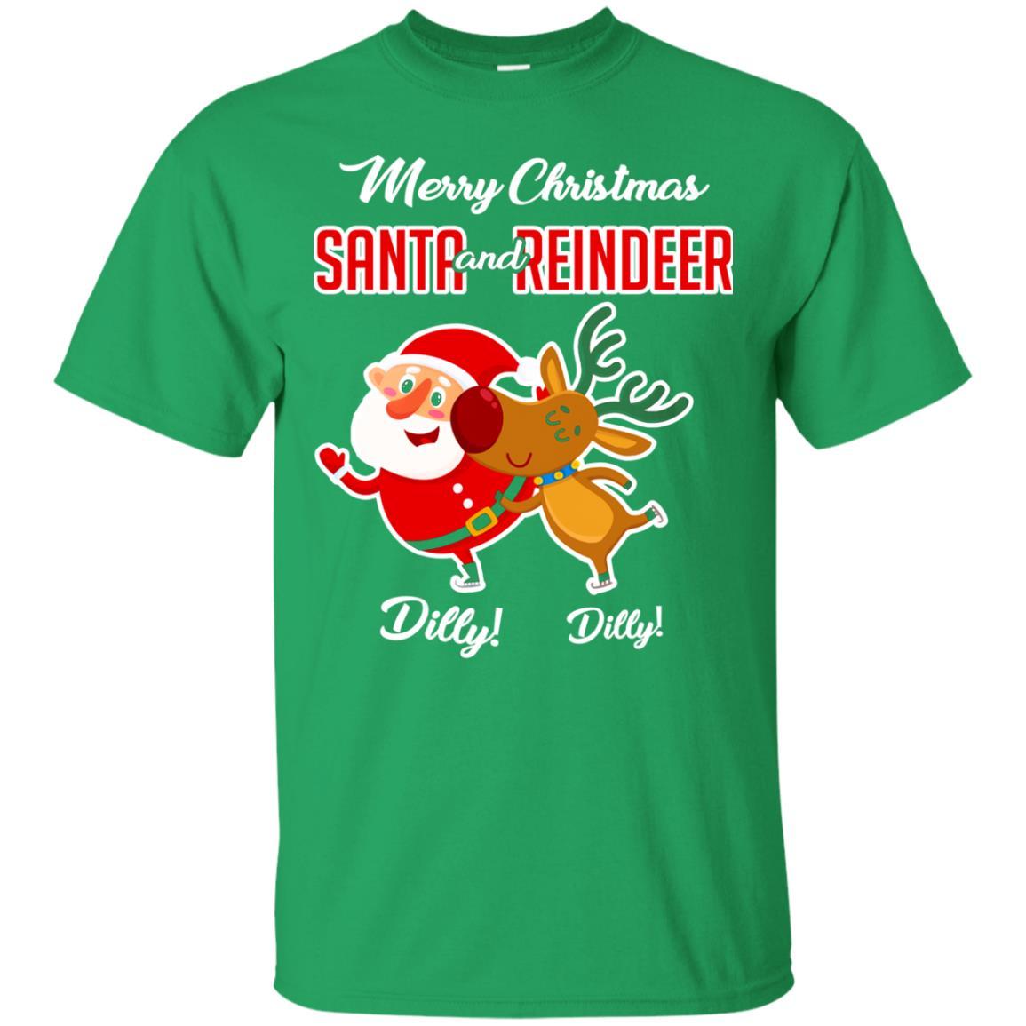 Christmas T-shirt Merry Christmas Dilly Dilly Irish Green
