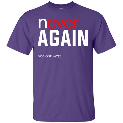Never Again Not One More Gun Control T-shirt Purple