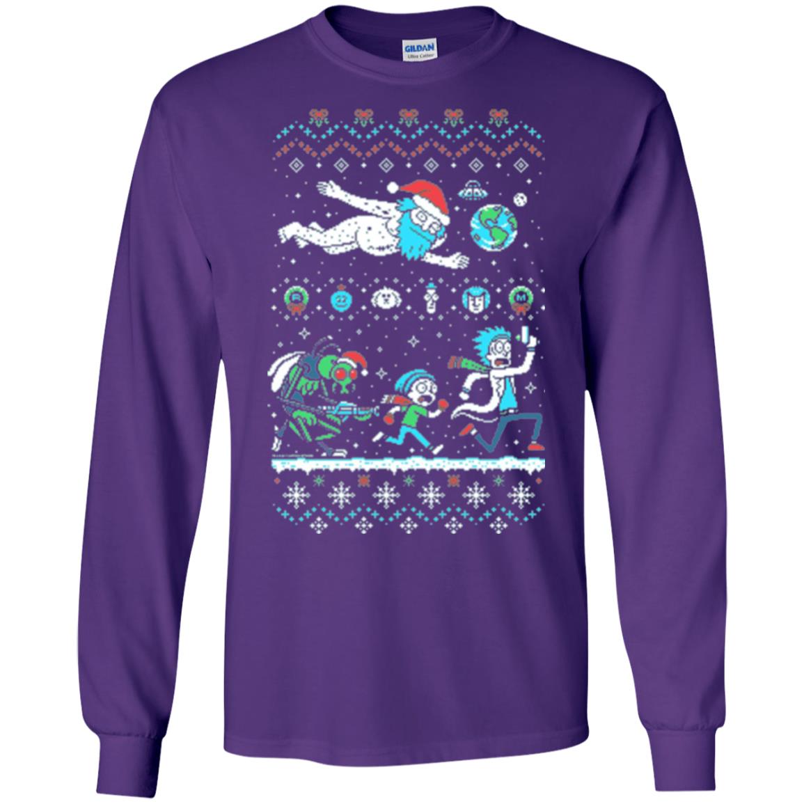 Rick And Morty T-shirt Purple