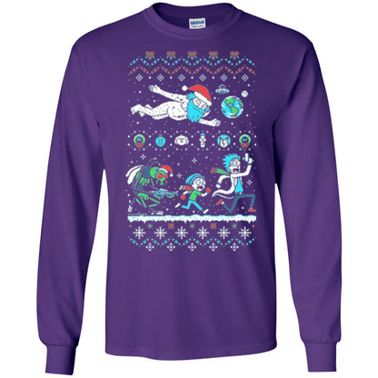 Rick And Morty T-shirt Purple