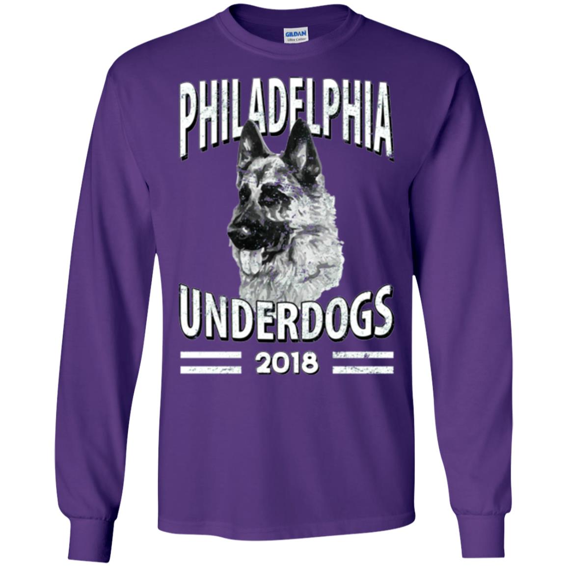 Dog Lover T-shirt Philadelphia Underdogs 2018 T-shirt Purple