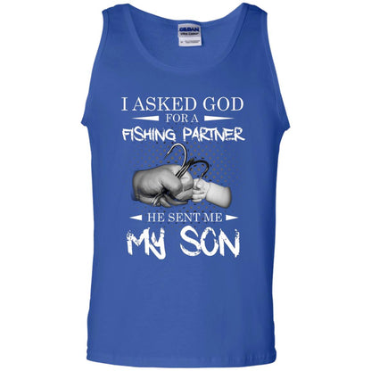 Fishing Daddy Shirt I Asked God For A Fishing Partner He Sent Me My Son Royal