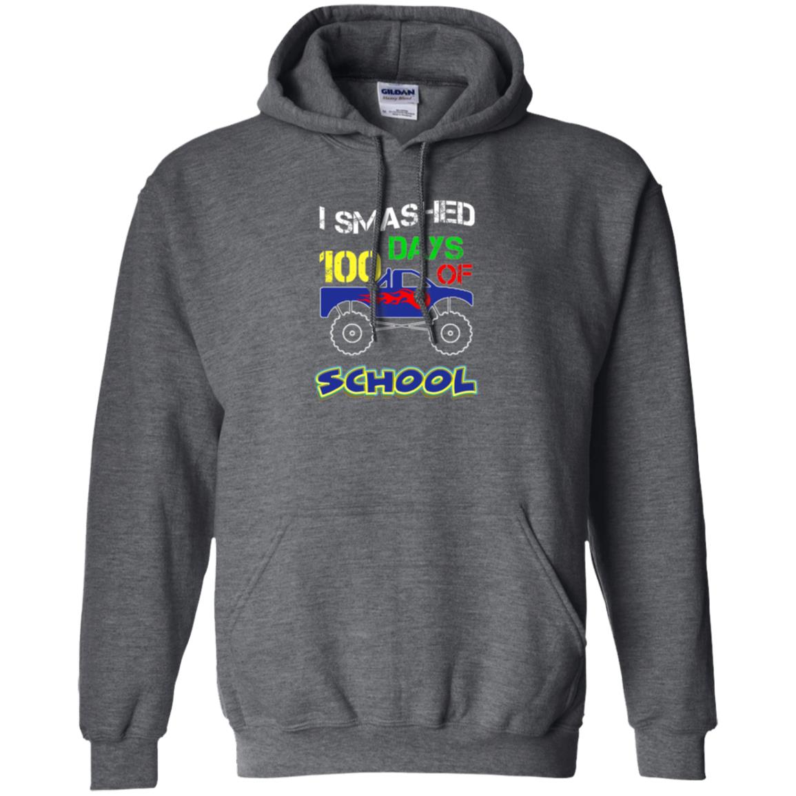 Trucker T-shirt I Smashed 100 Day Of School Dark Heather
