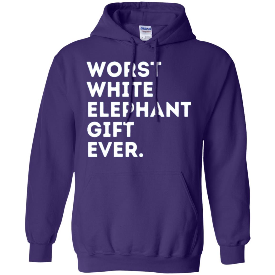 Best Worst White Elephant T-shirt Purple