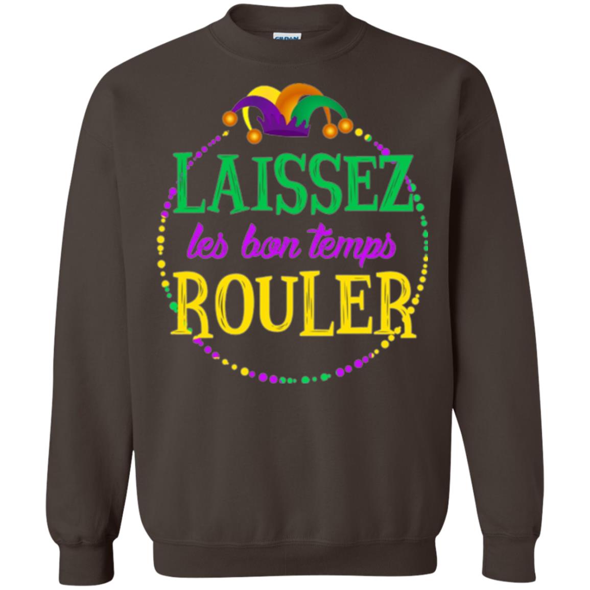 Mardi Gras T-shirt Laissez Les Bon Temps Rouler Dark Chocolate