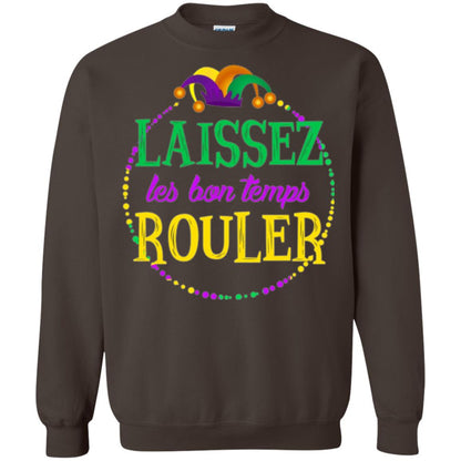 Mardi Gras T-shirt Laissez Les Bon Temps Rouler Dark Chocolate