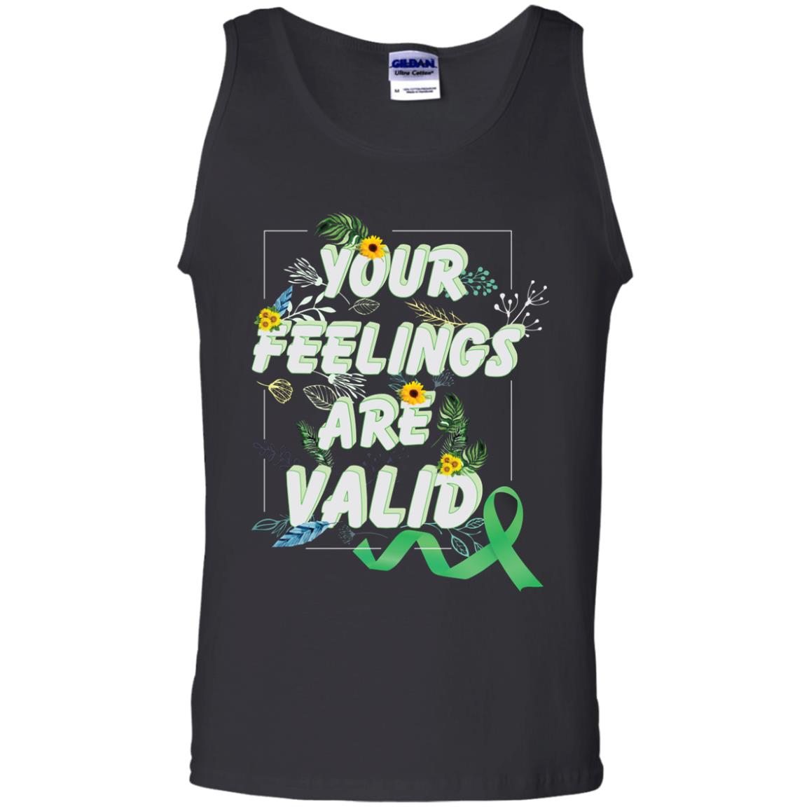 Your Feelings Are Valid Mental Health Awareness T-shirt Black