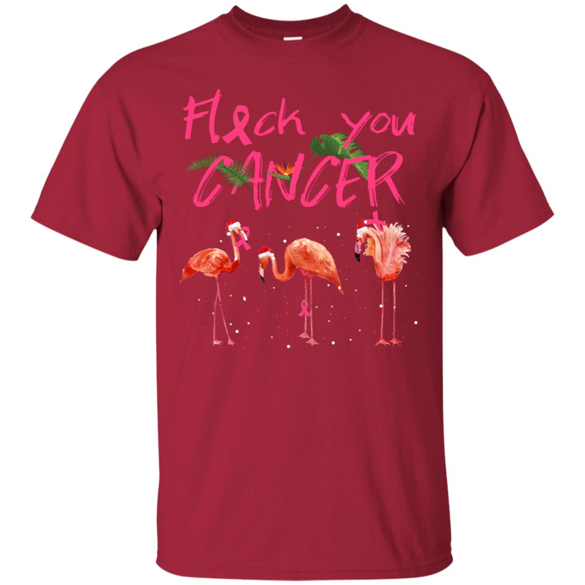 Flock You Cancer Breast Cancer Awareness Gift Shirt Cardinal