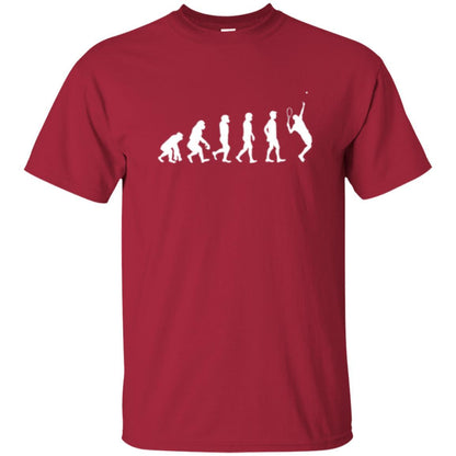 Evolution Of Tennis Player T-shirt Cardinal