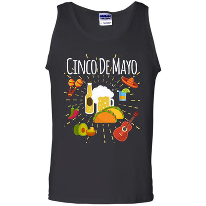 Cinco De Mayo Beer Tacos Guitar Mexico Shirt Black