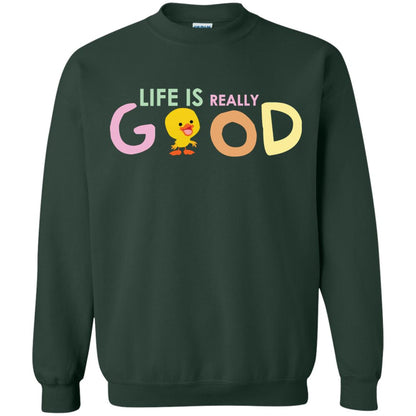 Life Is Really Good With My Cute Duck T-shirt Forest Green