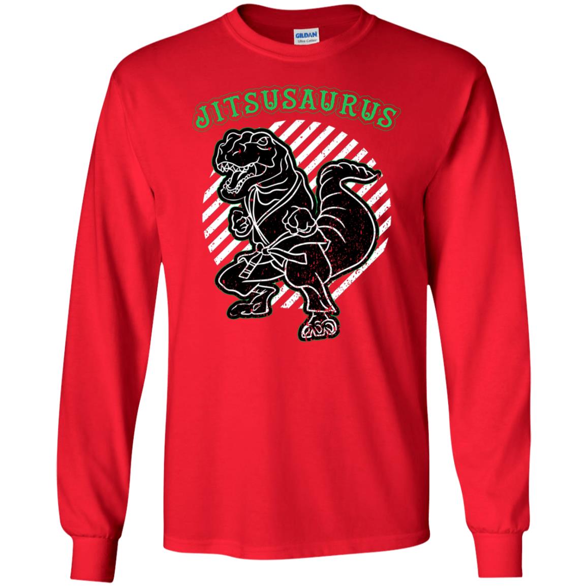 Jitsusaurus Jujutsu Saurus Shirt Red