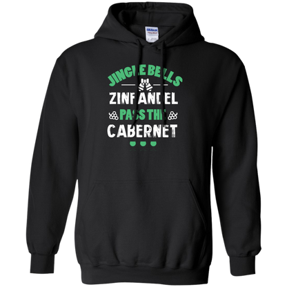 Christmas T-Shirt Jingle Bells Zinfandel Pass The Cabernet Black